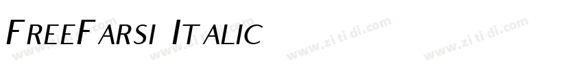 FreeFarsi Italic字体转换